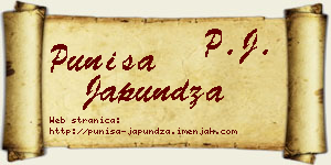 Puniša Japundža vizit kartica